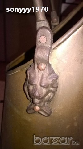 Ретро кана-с лъвски глави-33х15см-внос швеицария, снимка 10 - Антикварни и старинни предмети - 17565144