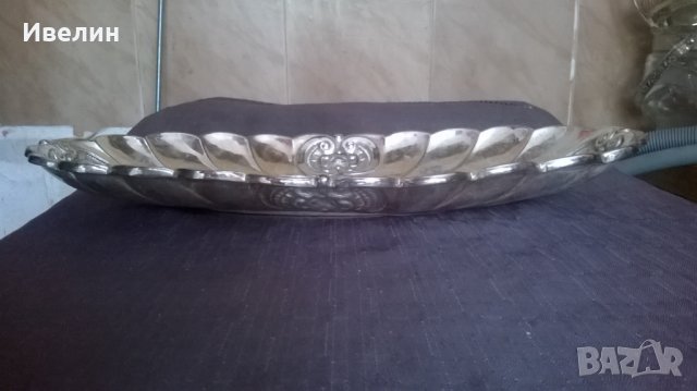 посребрена фруктиера,купа арт деко, снимка 2 - Антикварни и старинни предмети - 25586090