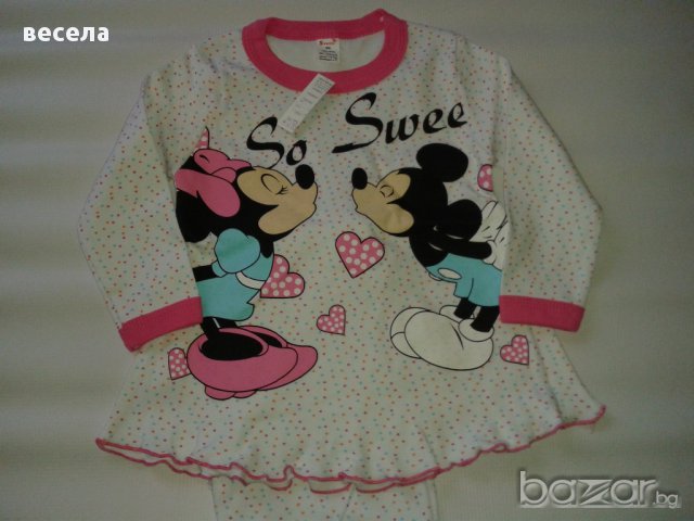 Детска пижама за момиче, 100% памук, снимка 3 - Детски пижами - 9515261