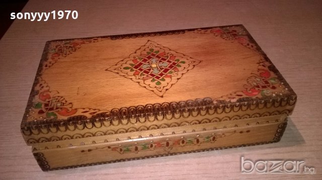 дървена ретро кутия-24х14х7см, снимка 3 - Колекции - 19681245