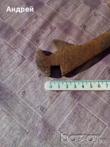 Старинен гаечен ключ #6, снимка 4 - Антикварни и старинни предмети - 20473387