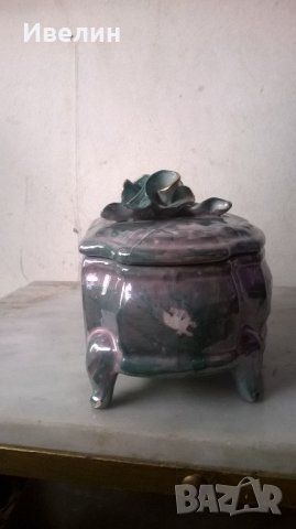 стара керамична кутия , снимка 5 - Антикварни и старинни предмети - 21947893