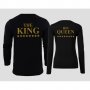 Блузи за влюбени The King и His Queen, снимка 1 - Блузи с дълъг ръкав и пуловери - 23210692