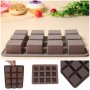12 бр 3 см квадрат куб кубчета силиконов молд форма калъп за фондан шоколад гипс сапун бонбони желе