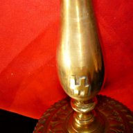 Страхотен бронзово месингов свещник Свастики , снимка 12 - Антикварни и старинни предмети - 17737358