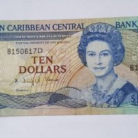 EASTERN CARIBBEAN STATES $ 10 DOLLARS 1985, снимка 1 - Нумизматика и бонистика - 19396121