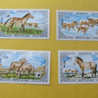  Сет марки Диви коне, Монголия, 1986, ново,, снимка 2 - Филателия - 22377286