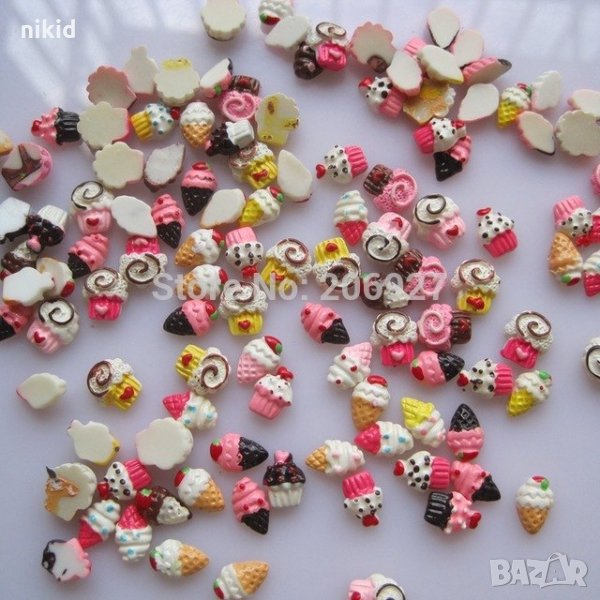 кексче сладоледче бижу декорация за нокти маникюр украса лятна, снимка 1