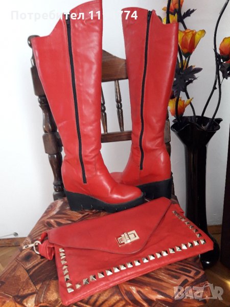  Ботуши естествена кожа , снимка 1