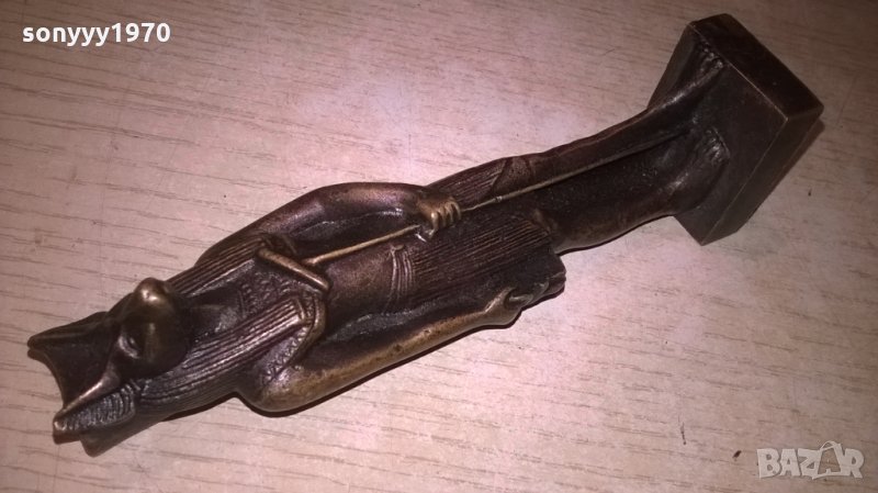 антика-фараон-метална масивна-14х4х3см, снимка 1