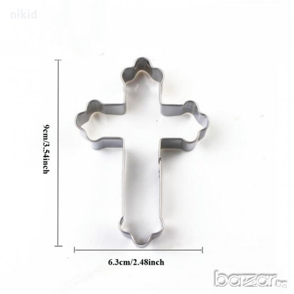 Голям кръст метална форма резец украса бисквитки фондан пита тесто, снимка 1