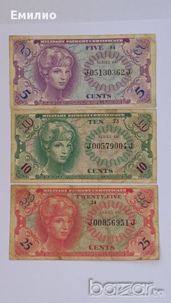 USA MPC /MILITARY PAYMENT CERTIFICATE 1965 SERIES 641, снимка 1