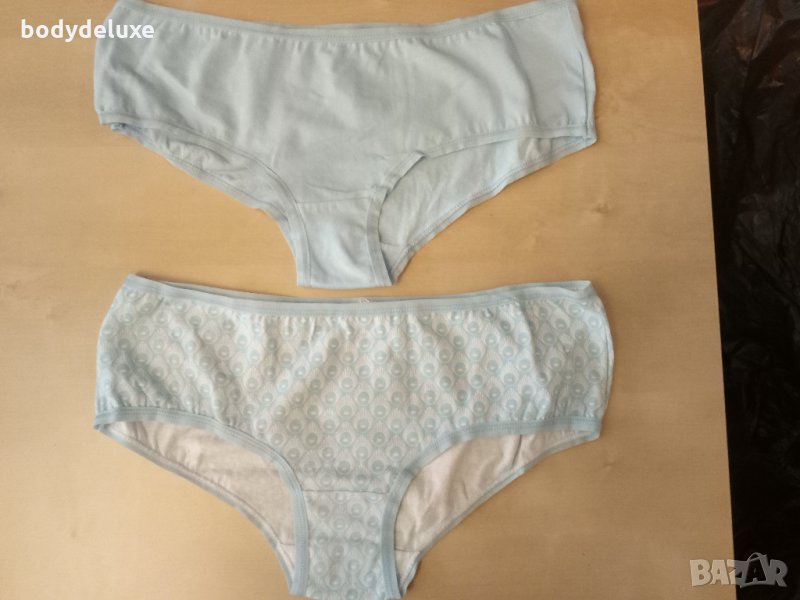 памучни бикини XL синьо, черно, оранжево, снимка 1