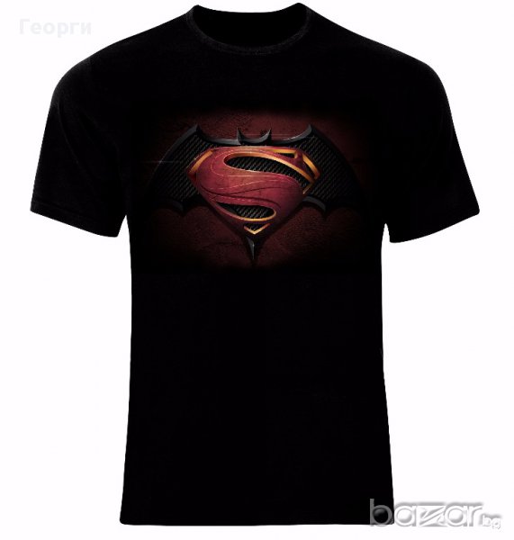 Батман vs Супермен Batman vs Superman Dawn of Justice Logo Тениска Мъжка/Дамска S до 2XL, снимка 1
