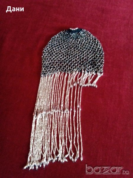 Шапки - украшения за коса с пайети и маниста, снимка 1