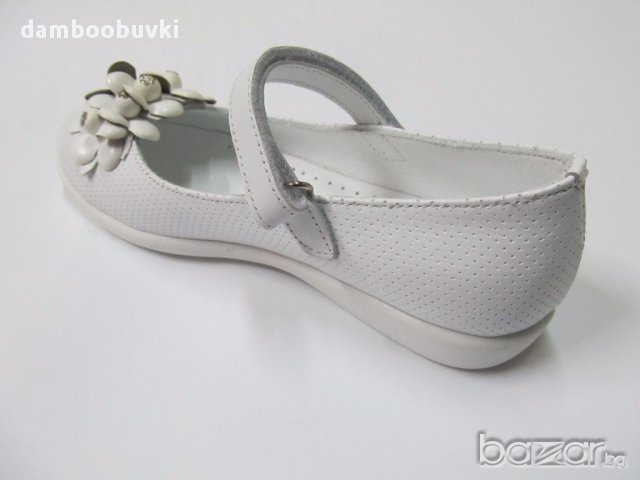 Обувки Ponki естествена кожа в бяло /31-36/, снимка 4 - Детски сандали и чехли - 17752012