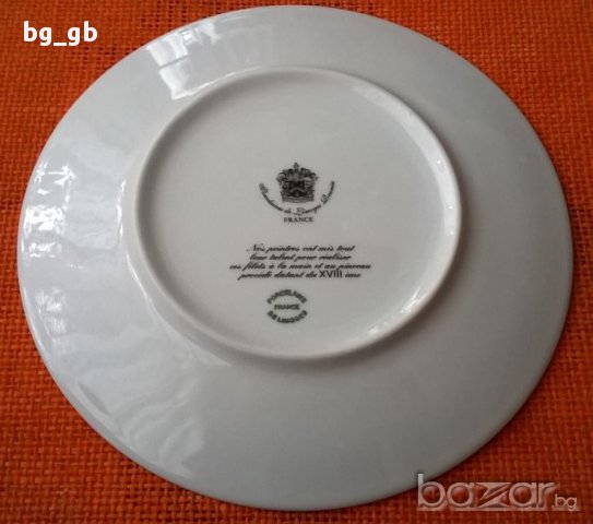 Френска декоративна чиния, снимка 2 - Декорация за дома - 15375510