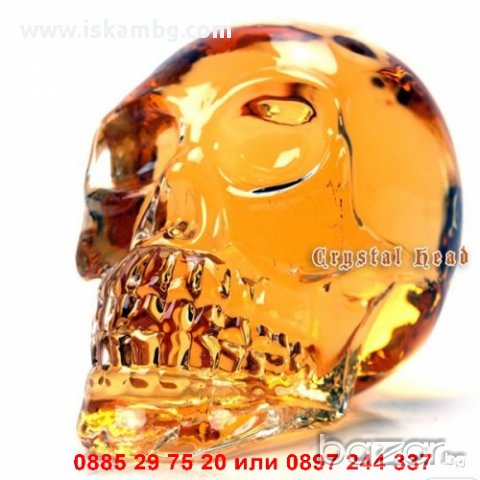 Стъклена бутилка "ЧЕРЕП" 550мл. - код 21119, снимка 5 - Чаши - 12258987