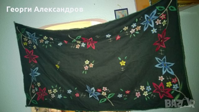 Ръчно ВЕЗАН ТРАКИЙСКИ ВЪЗРОЖДЕНСКИ КОВЬОР Килим за Стена ръчна изработка, снимка 6 - Антикварни и старинни предмети - 25304056