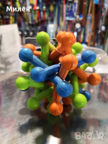 играчка Rubber Knotted Ball Star 9.5см., снимка 1 - За кучета - 25136392