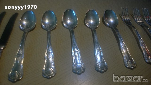 ПОРЪчАНИ-сребристи прибори за хранене или колекция-15 броя-внос швеицария, снимка 7 - Антикварни и старинни предмети - 8498293