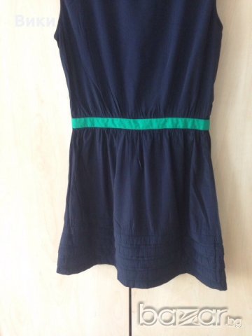 рокля mango тъмносиньо и зелено, снимка 2 - Рокли - 18584754