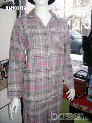 памучна пижама с копчета, снимка 3 - Нощници - 13382811