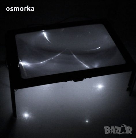 3х Настолна лупа голяма с LED осветление , снимка 8 - Други - 23028157