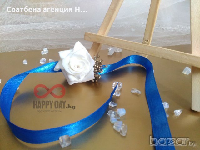 Сватбени бутониери - бутониера за ръка - гривна Елена, снимка 4 - Кетъринг - 14769100