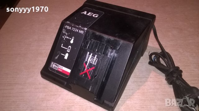 aeg battery charger 7.2-24v/1.8a-внос швеицария, снимка 2 - Винтоверти - 23513885
