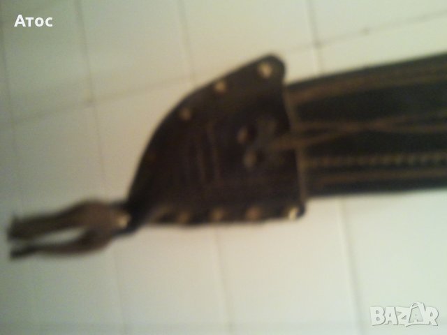 Мачете старо с кожен кълав - рядко, снимка 4 - Антикварни и старинни предмети - 25912710