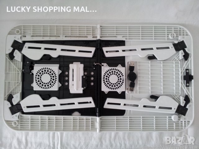 Масичка за лаптоп с 2 вентилатора+usb удължител, снимка 7 - Лаптоп аксесоари - 23814897