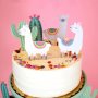 5 бр Лама Кактус картонени топер клечки украса декор за торта мъфини парти украса декор, снимка 1 - Други - 25770330