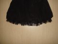 Разкошна черна пола с волан от тюл, Зара / Zara, 2-3г., снимка 4