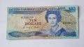 EASTERN CARIBBEAN STATES $ 10 DOLLARS 1985, снимка 1 - Нумизматика и бонистика - 19396121