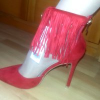 Дамски обувки Tendenz + подарък в червено =), снимка 1 - Дамски елегантни обувки - 23577272