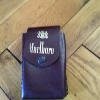 Калъвче Марлборо за цигари-за колан естествена кожа