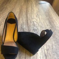 Черни обувки на платформа, снимка 4 - Дамски елегантни обувки - 22773757