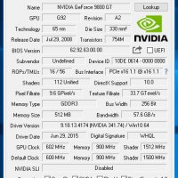 Продавам видео карта Sweex NVIDIA GF 9800GT 512MB 256bit 2xDVI TV PCI 2.0 , снимка 5 - Видеокарти - 20490803