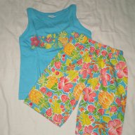 Комплект за 3-4 годишно момиче от потник и шорти с плодчета, снимка 1 - Детски комплекти - 10446637