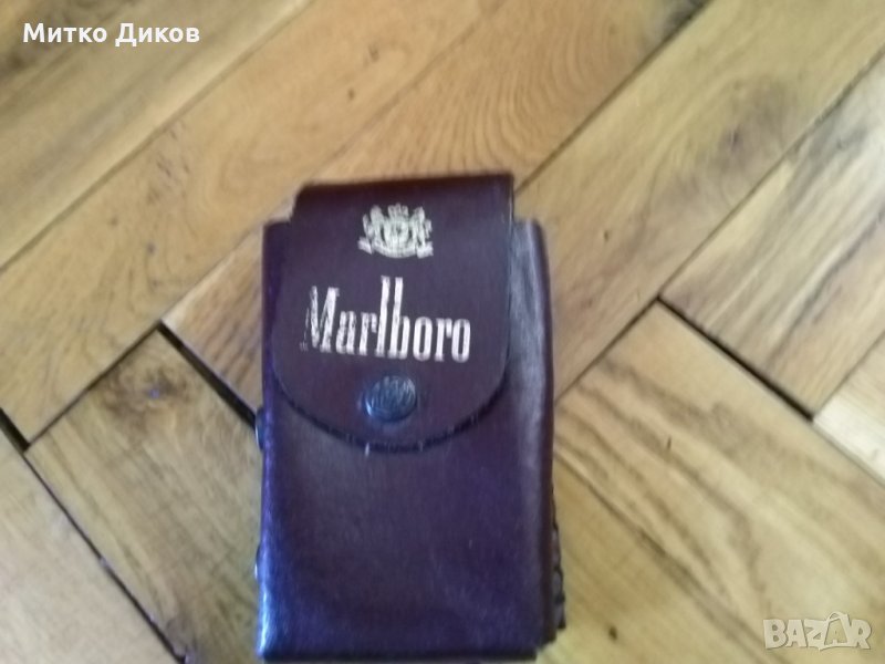 Калъвче Марлборо за цигари-за колан естествена кожа, снимка 1