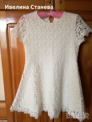 Бяла дантела рокля за 14 години, снимка 1