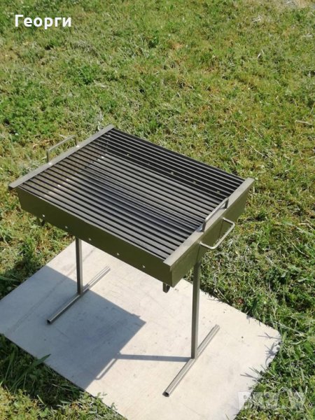РЪЧНО ИЗРАБОТЕНО БАРБЕКЮ ЗА ДЪРВЕНИ ВЪГЛИЩА, снимка 1
