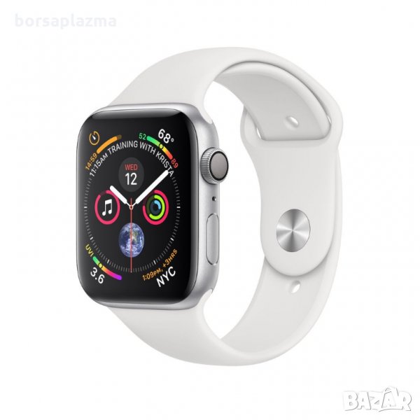 APPLE WATCH SILVER ALUMINUM CASE WITH WHITE SPORT BAND 40MM SERIES 5 GPS + CELLULAR, снимка 1