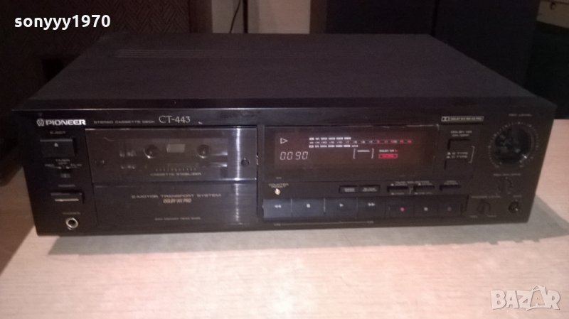 pioneer ct-443 stereo deck 2-motor-dolby hx pro & biass-japan, снимка 1