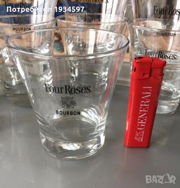 Чаши за уиски,бърбан,бърбън,bourbon Four roses, снимка 1