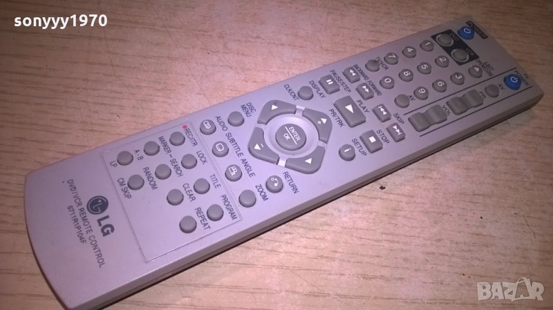 lg dvd/vcr-remote control-внос швеицария, снимка 1