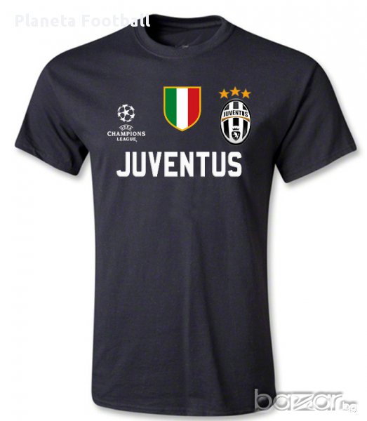 Черна фен тениска на Ювентус с Ваше име и номер! Juventus!, снимка 1