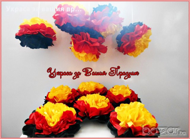 топки от тишу за украса на детски рожден ден,бебешко парти,кръщене,прощъпулник , пита, снимка 6 - Други - 17381425