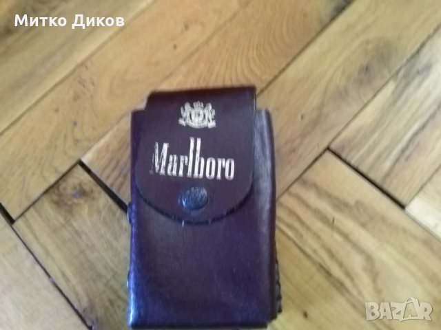 Калъвче Марлборо за цигари-за колан естествена кожа, снимка 1 - Табакери - 25179532